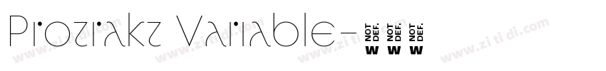 Protrakt Variable字体转换